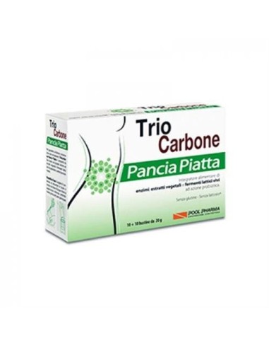 Carbone Pancia Piatta Trio - Integratore 10 Bustine